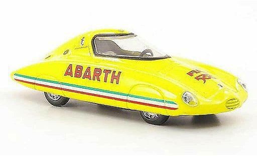 Fiat 500 Abarth 1/43 Hachette Rekordfahrzeug Pinin Farina amarillo 1958 coche miniatura
