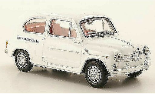 Fiat 850 Abarth TC 1/43 Hachette blanco coche miniatura
