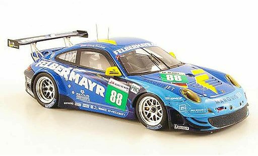 Porsche 911 GT3 RSR 1/43 Spark 2011 No.88 Team Felbermayr-Proton 24h Le Mans coche miniatura