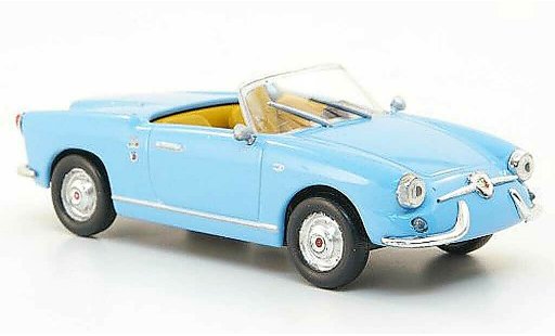 Fiat 750 Abarth 1/43 Hachette Spider Allemano azul 1958 coche miniatura