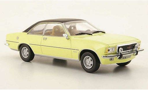 Opel Commodore B 1/43 Hachette Coupe GS/E amarillo/negro (ohne Magazin) 1972 coche miniatura