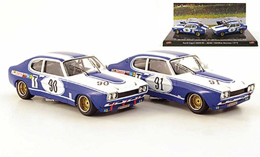 Ford Capri RS 2600 1/43 Trofeu 2er Set: MKI No.90 y No.91 ADAC 1000 Km Rennen 1972 coche miniatura
