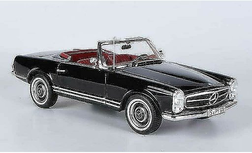 Mercedes 230 SL 1/18 Norev (W113) negro 1967 coche miniatura