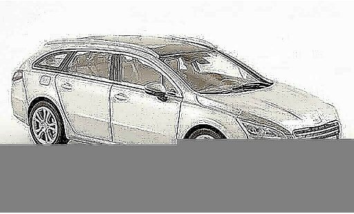 Peugeot 508 SW 1/43 Norev gris 2010 coche miniatura