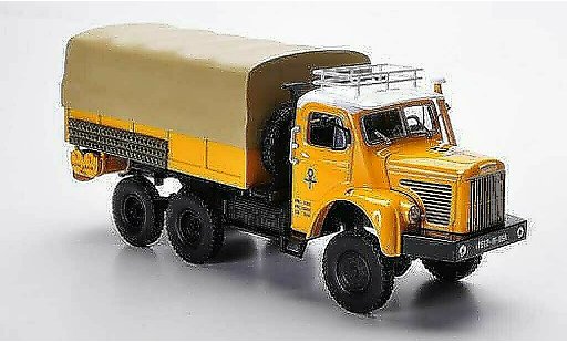 Berliet GBC camion 1/43 Norev 8 6x6 Gazelle amarillo PP-LKW 1959 coche miniatura