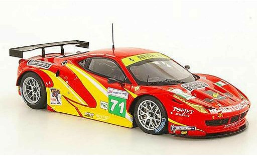 Ferrari 458 Italia GT2 1/43 Fujimi No.71 Team AF Corse 24h Le Mans 2011 coche miniatura