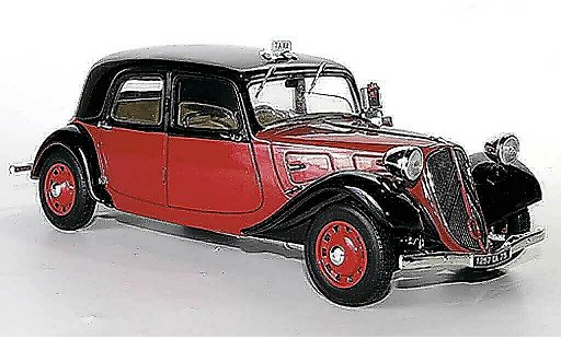 Citroen Traction 11 1/18 Solido B Taxi rojo/negro 1938 coche miniatura
