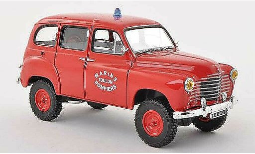 Renault Colorale Base 1/43 Solido 4x4 Marins Bomberos Toulon pompiers (F) 1953 coche miniatura