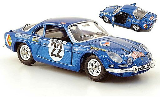 Alpine A110 rallye 1/43 Solido No.22 Rally Monte Carlo 1971 coche miniatura