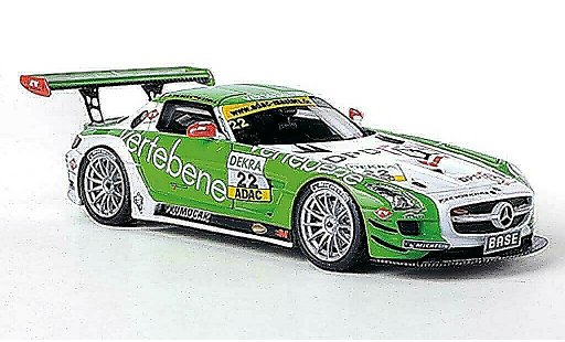 Mercedes SLS GT3 1/43 Schuco AMG No.22 Vertebene - MS Racing D.Sigacev / F.Stoll ADAC GT Masters-Saison 2011 coche miniatura