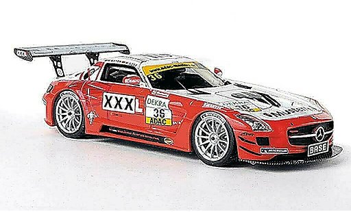 Mercedes SLS GT3 1/43 Schuco AMG No.36 Musterring - MS Racing M.Mayer / M.Gotz ADAC GT Masters-Saison 2011 coche miniatura