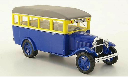 Gaz 03-30 Base 1/43 Nash Avtoprom azul/amarillo/gris coche miniatura