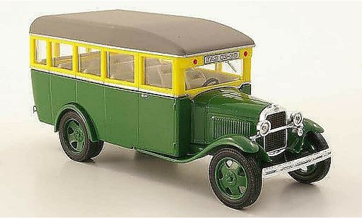 Gaz 03-30 Base 1/43 Nash Avtoprom verde/amarillo/gris coche miniatura