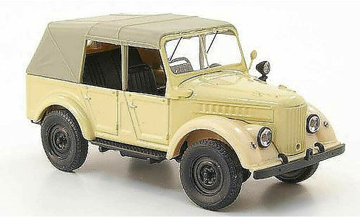 Gaz 69A Ferm&Atilde;&copy; 1/43 Nash Avtoprom beige cerrado coche miniatura