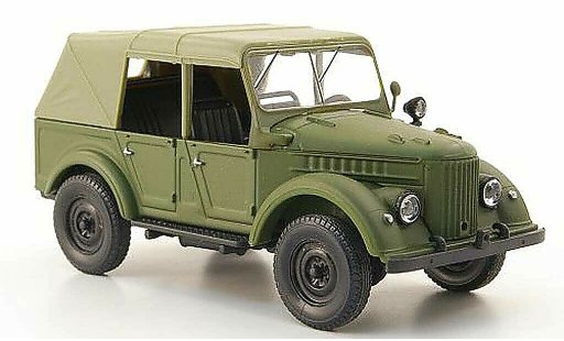 Gaz 69A Ferm&Atilde;&copy; 1/43 Nash Avtoprom oliv cerrado coche miniatura