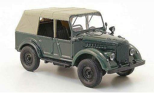 Gaz 69A Ferm&Atilde;&copy; 1/43 Nash Avtoprom verde cerrado coche miniatura