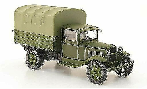 Gaz AA Pritsche 1/43 Nash Avtoprom plataforma oliva avec oliver Plane coche miniatura