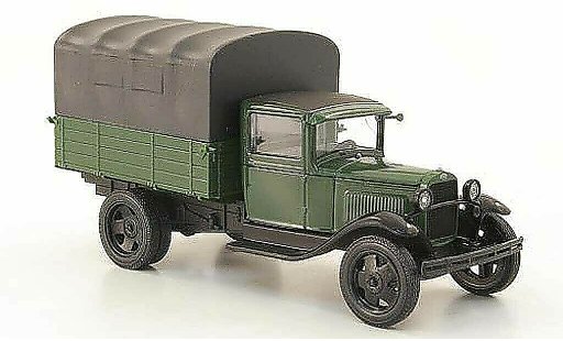 Gaz AA Pritsche 1/43 Nash Avtoprom plataforma verde avec grisr Plane coche miniatura