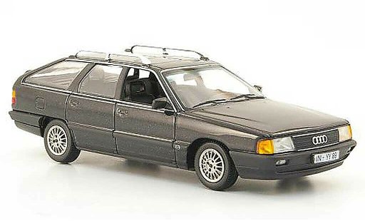 Audi 100 avant 1/43 Minichamps (C3) gris 1990 coche miniatura
