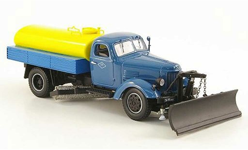 Zil 164 Base 1/43 DIP Models A/KPM-2 Strassenreiniverdeg No.171 azul/amarillo coche miniatura