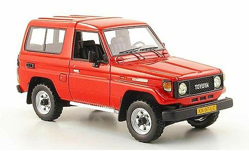 Toyota Land Cruiser 70 1/43 Neo LJ rojo 1986 coche miniatura