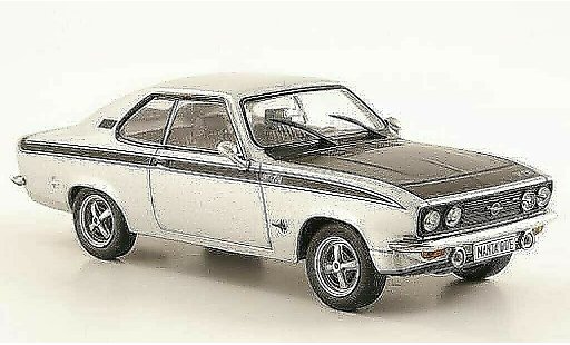 Opel Manta A 1/43 Hachette GT/E gris /negro (ohne Magazin) 1974 coche miniatura