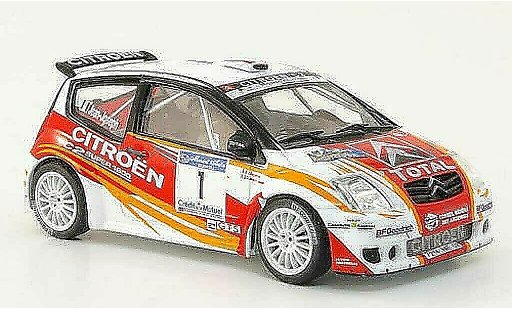 Citroen C2 S1600 1/43 Hachette No.1 Total Rally d'Antibes 2007 coche miniatura