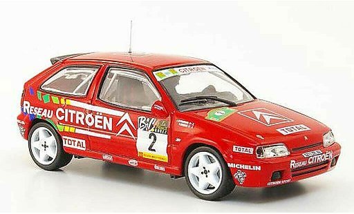 Citroen ZX Rallye 1994 1/43 Hachette Rally 16V No.2 Reseau Rally du Rouerque coche miniatura