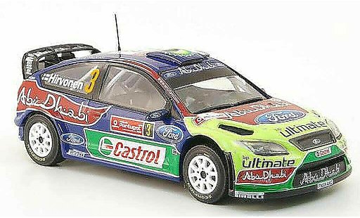 Ford Focus RS WRC 1/43 Hachette No.3 BP/Abu Dhabi Rally Portugal 2009 coche miniatura