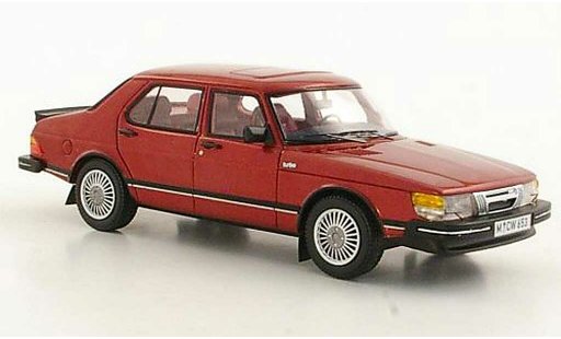 Saab 900 Turbo 1/43 Neo rojo 4-portes limitada edition 1981 coche miniatura