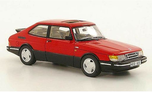Saab 900 Turbo 1/43 Neo 16S Aero rojo 1992 coche miniatura