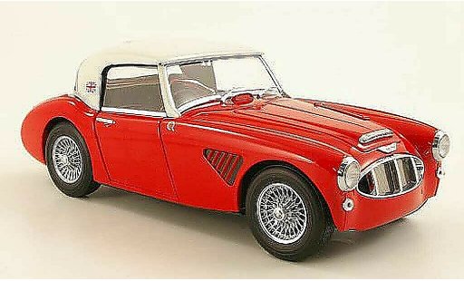 Austin Healey 3000 roadster 1/18 Kyosho MK1 rojo/elfenbein Protoype RHD coche miniatura
