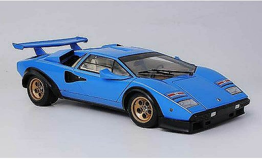 Lamborghini Countach 5000 S 1/18 Kyosho Walter Wolf azul coche miniatura