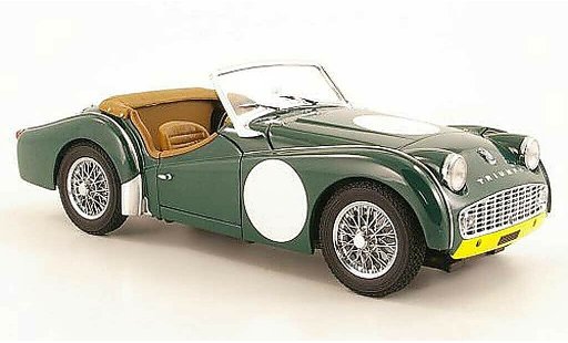 Triumph TR3 A 1/18 Kyosho Racing verde RHD coche miniatura