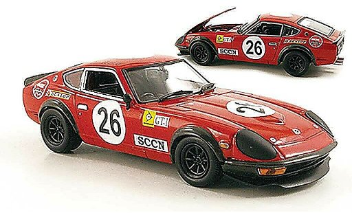 Datsun 240Z course 1/43 Kyosho Sport Racing No.26 1000 Km Japan 1972 coche miniatura
