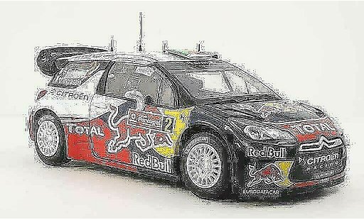 DS Automobiles DS3 WRC 2011 1/18 Norev No.2 Red Bull / Total S.Ogier / J.Ingrassia Rally Portugal coche miniatura