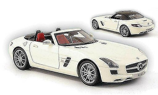Mercedes SLS roadster 1/18 Minichamps amg (r197) blanco 2011 coche miniatura
