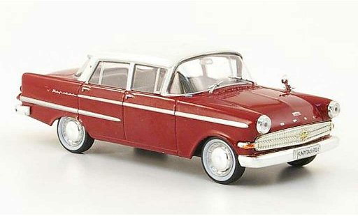 Opel Kapitan P2.6 1/43 Hachette rojo/blanco (ohne Magazin) 1961 coche miniatura