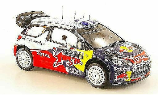 DS Automobiles DS3 WRC 2011 1/43 Spark No.2 Red Bull Rally Acropolis coche miniatura