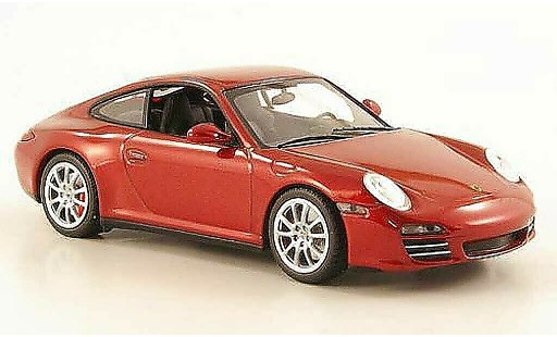 Porsche 911 4S 1/43 Minichamps Carrera (II) rojo 2008 coche miniatura