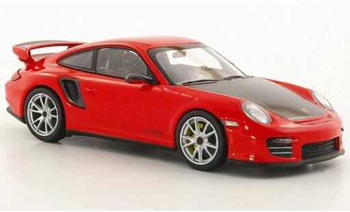 Porsche 911 GT2 RS 1/43 Minichamps 2010 (II) rojo/carbonoptik coche miniatura