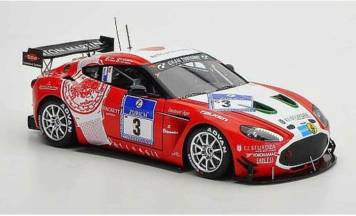 Aston Martin V12 Zagato coupe 1/43 Minichamps Zagato No.3 24h Nurburgring 2011 coche miniatura