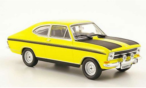 Opel Kadett B B 1/43 Hachette Coupe amarillo/negro (ohne Magazin) 1972 coche miniatura