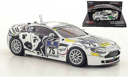 Aston Martin V8 course 1/43 Minichamps No.75 Team Werner ADAC 24h Nurburgring 2011 coche miniatura