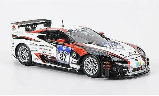 Lexus LFA Gazoo Racing 1/43 Minichamps No.87 Kinoshita/Wakisaka/Lotterer 24h Nurburgring 2011 coche miniatura