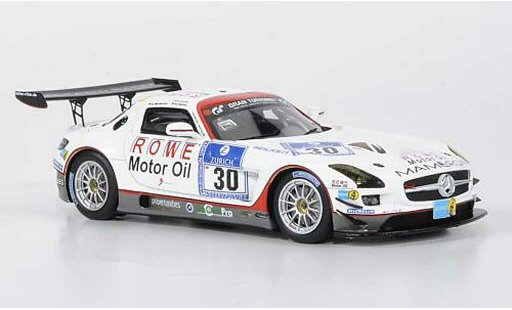 Mercedes SLS GT3 1/43 Minichamps AMG No.30 Mamerow / Rowe Racing 24h ADAC Nurburgring 2011 coche miniatura