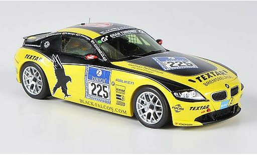 Bmw Z4 course 1/43 Minichamps E89 negro Falken TeaNo.225 24h Nurburgring 2011 coche miniatura