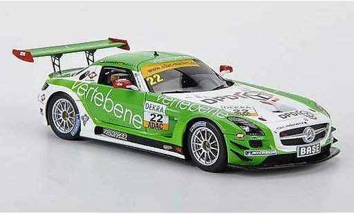Mercedes SLS GT3 1/43 Minichamps AMG No.22 MS Racing D.Sigacev / F.Stoll ADAC GT Masters 2011 coche miniatura