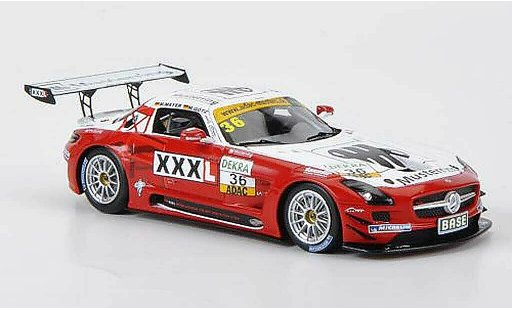 Mercedes SLS GT3 1/43 Minichamps AMG No.36 MS Racing Musterring ADAC GT Masters 2011 coche miniatura