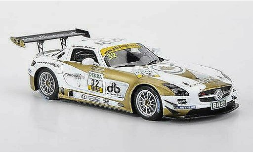 Mercedes SLS GT3 1/43 Minichamps AMG No.32 Heico Motorsport D.Baumann / H.Proczyk ADAC GT Masters 2011 coche miniatura